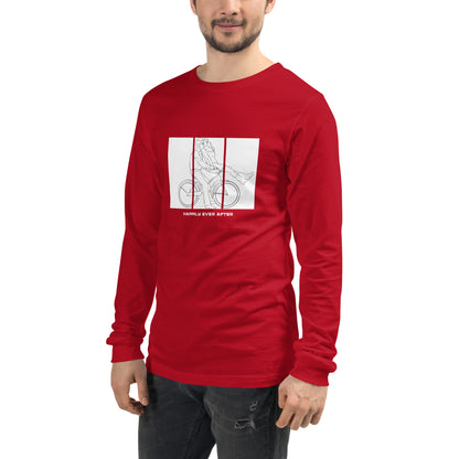 Ever After Long Sleeve Shirt - Left Placement image 35 in Dark Grey Heather, size XL, showing front view, left-side angle for the Happily Ever After design.