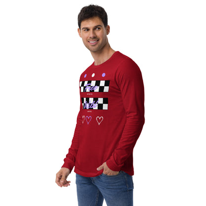Freeborne Long Sleeve Shirt - Left Placement image 12: Navy version, size S with front view, left-side angle of the Free Spirits range.