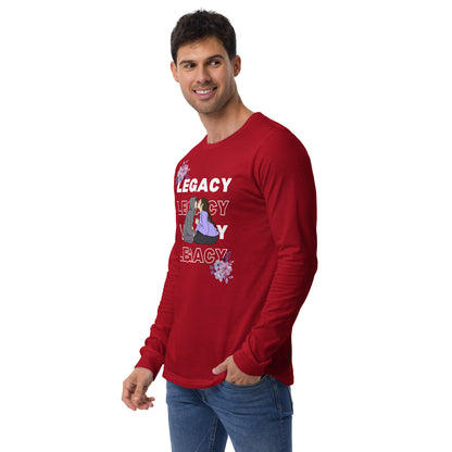 Heirloom Long Sleeve Shirt - Left Placement product image 12 in Navy, size S, with front view, left-side angle and left placement.