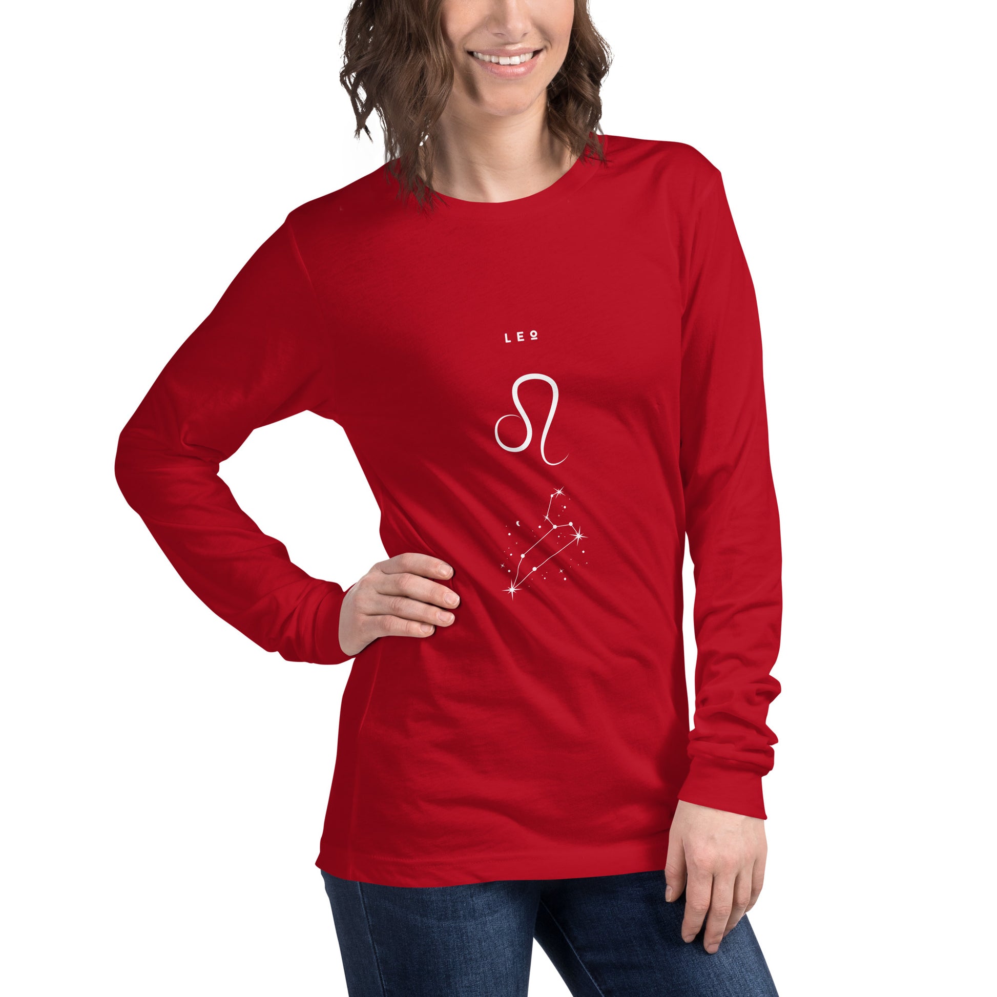 Solmane Long Sleeve Shirt - Left Placement product image 24 in Maroon, size 2XL, with front view, right-side angle and left placement.