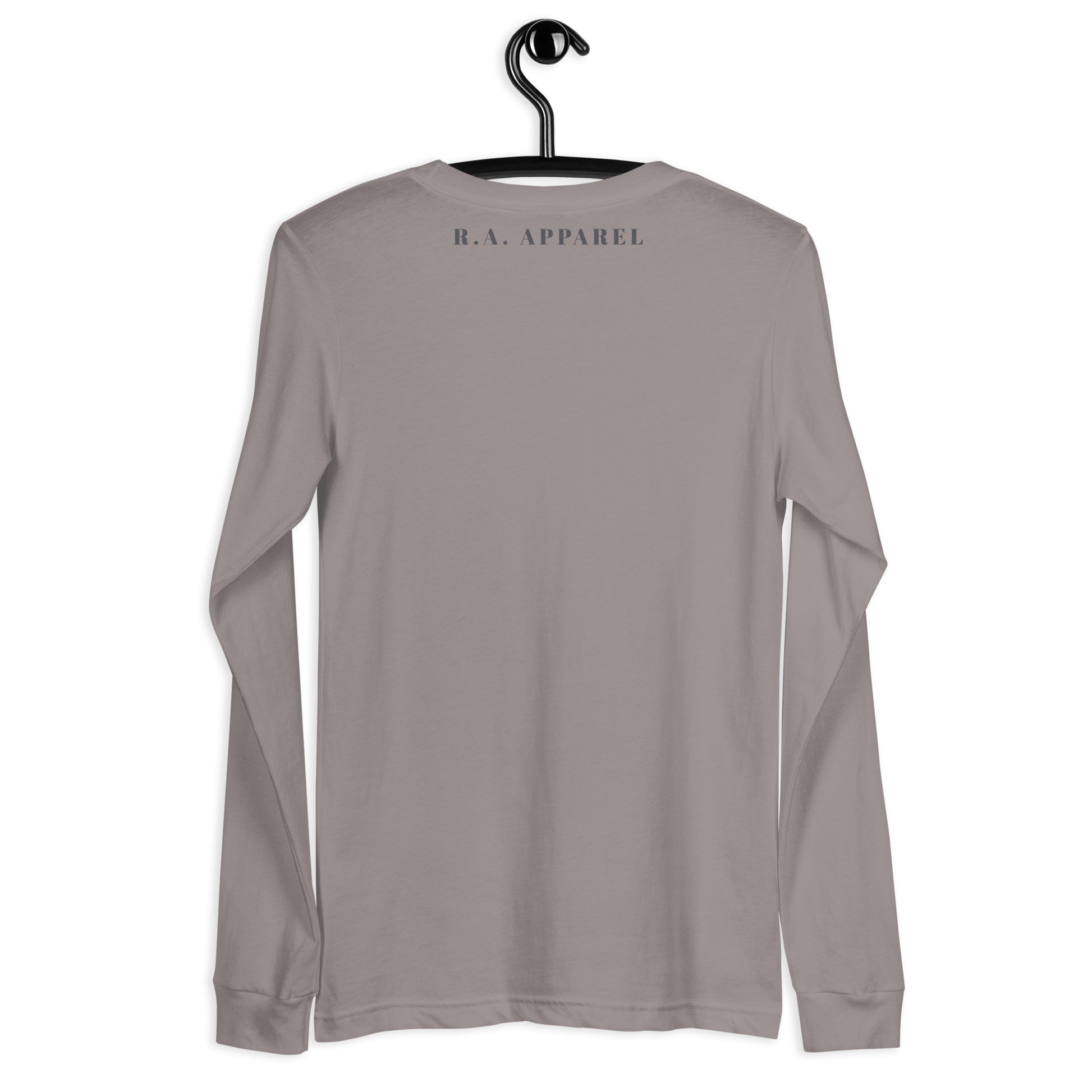 Summitline Long Sleeve Shirt - Left Placement image 24: Maroon version, size 2XL with back view of the Mountain Range range.