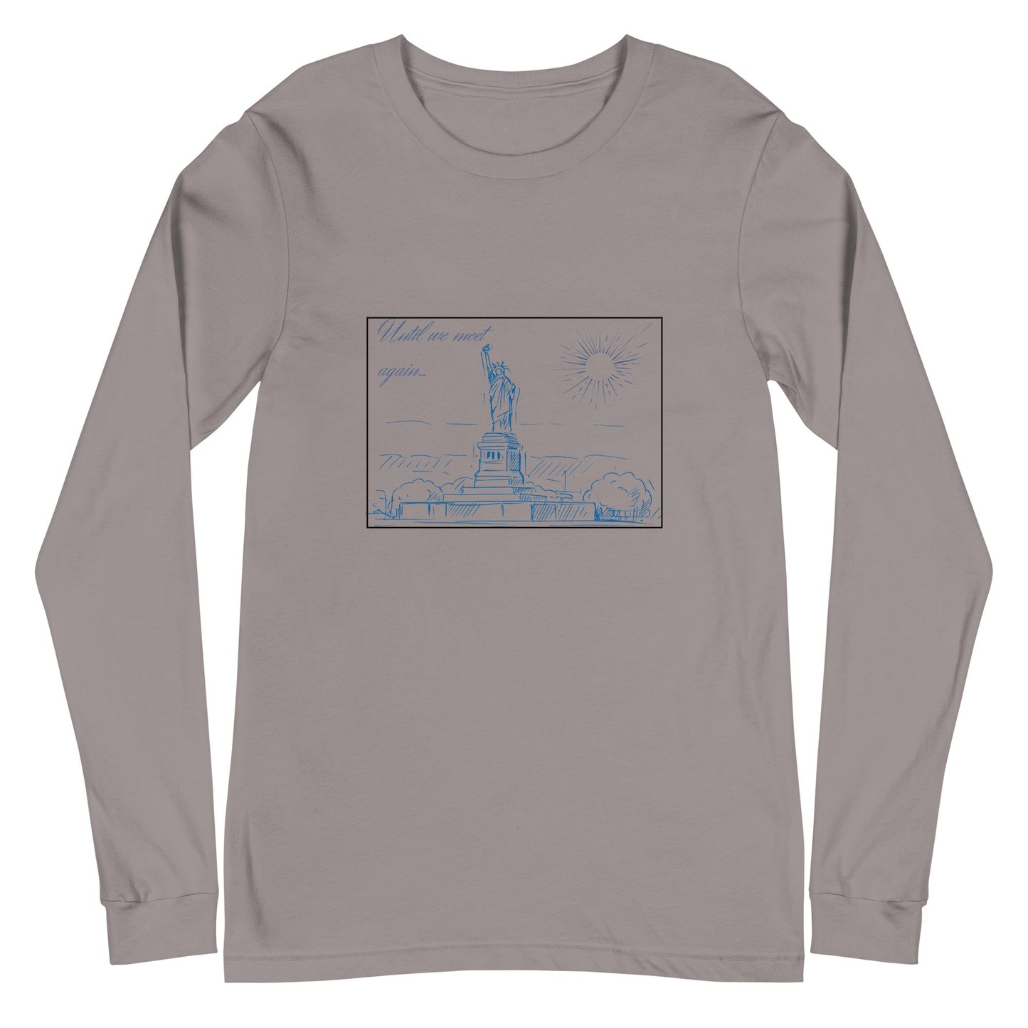 Farewell Bloom Long Sleeve Shirt - Left Placement image 13: Navy version, size XS with front view of the Until We Meet Again range.