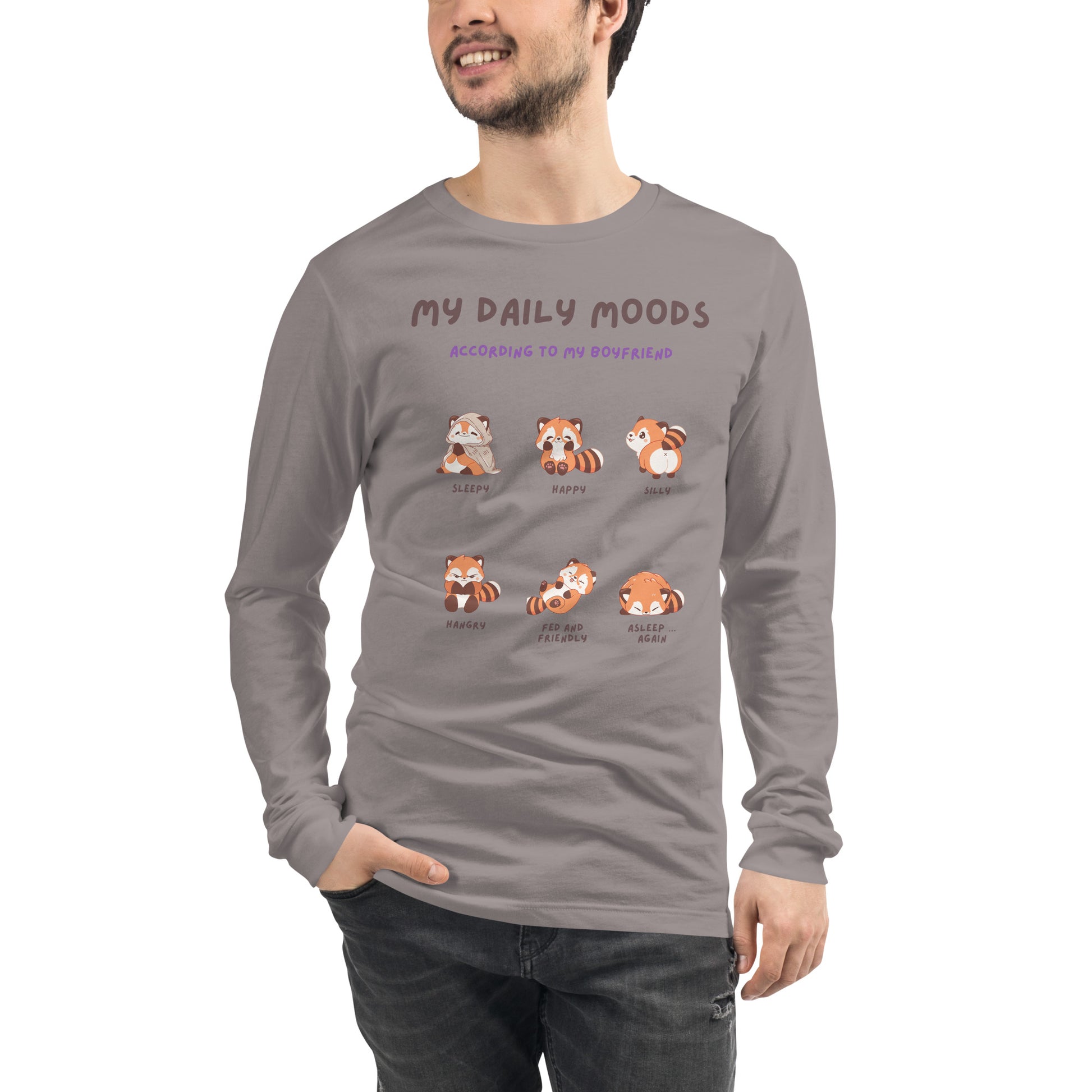 Mood Diary Long Sleeve Shirt - Left Placement image 73 in Gold, size M, showing front view for the My Daily Moods design.