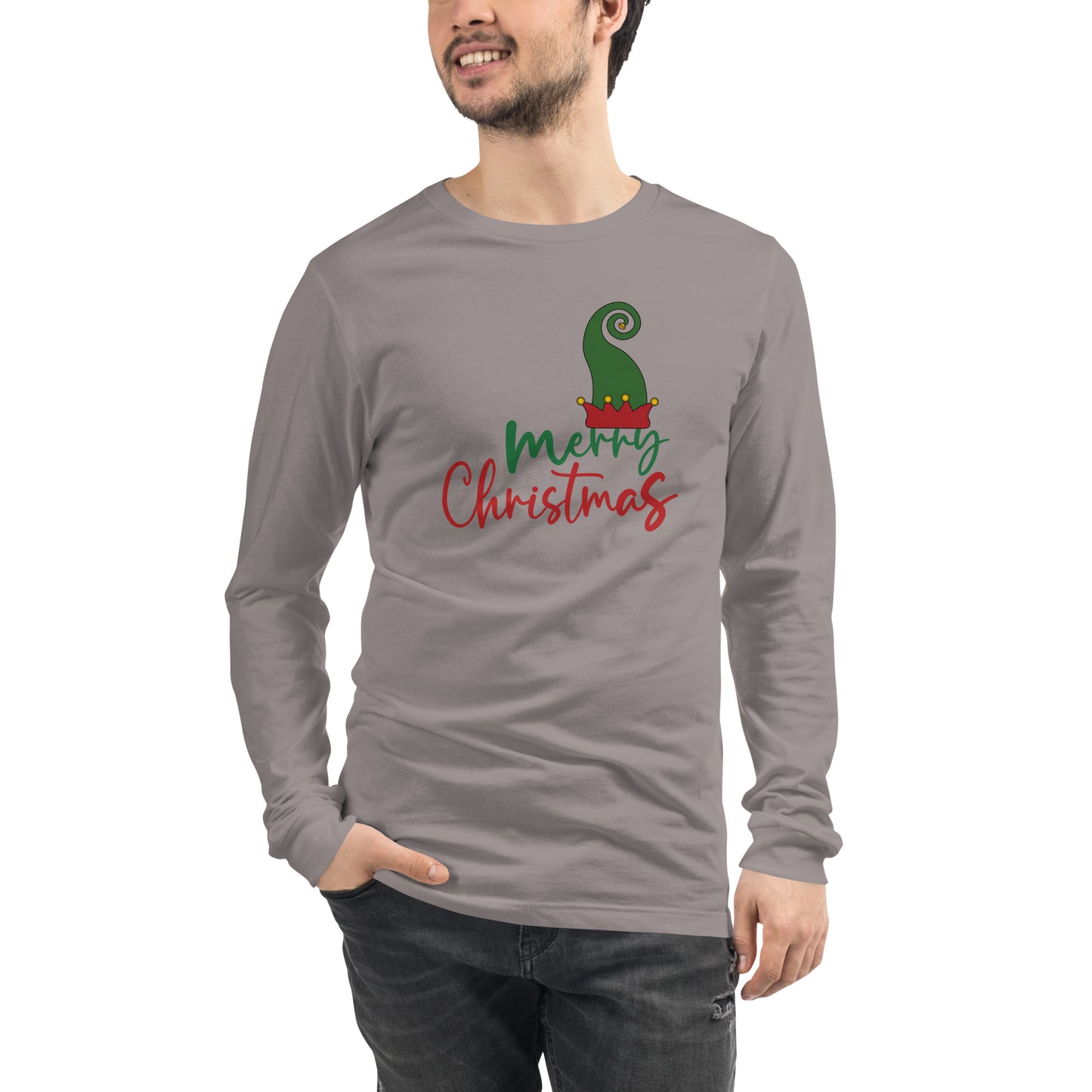 Noelle Long Sleeve Shirt - Left Placement by R.A. Apparel, image 21, front view, Maroon, size M, left placement.