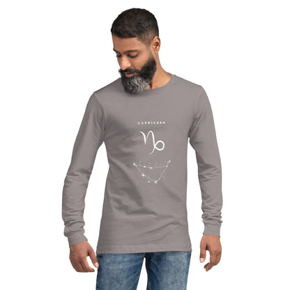 Montaire Long Sleeve Shirt image 49: Heather Navy version, size XS with front view of the Capricorn range.