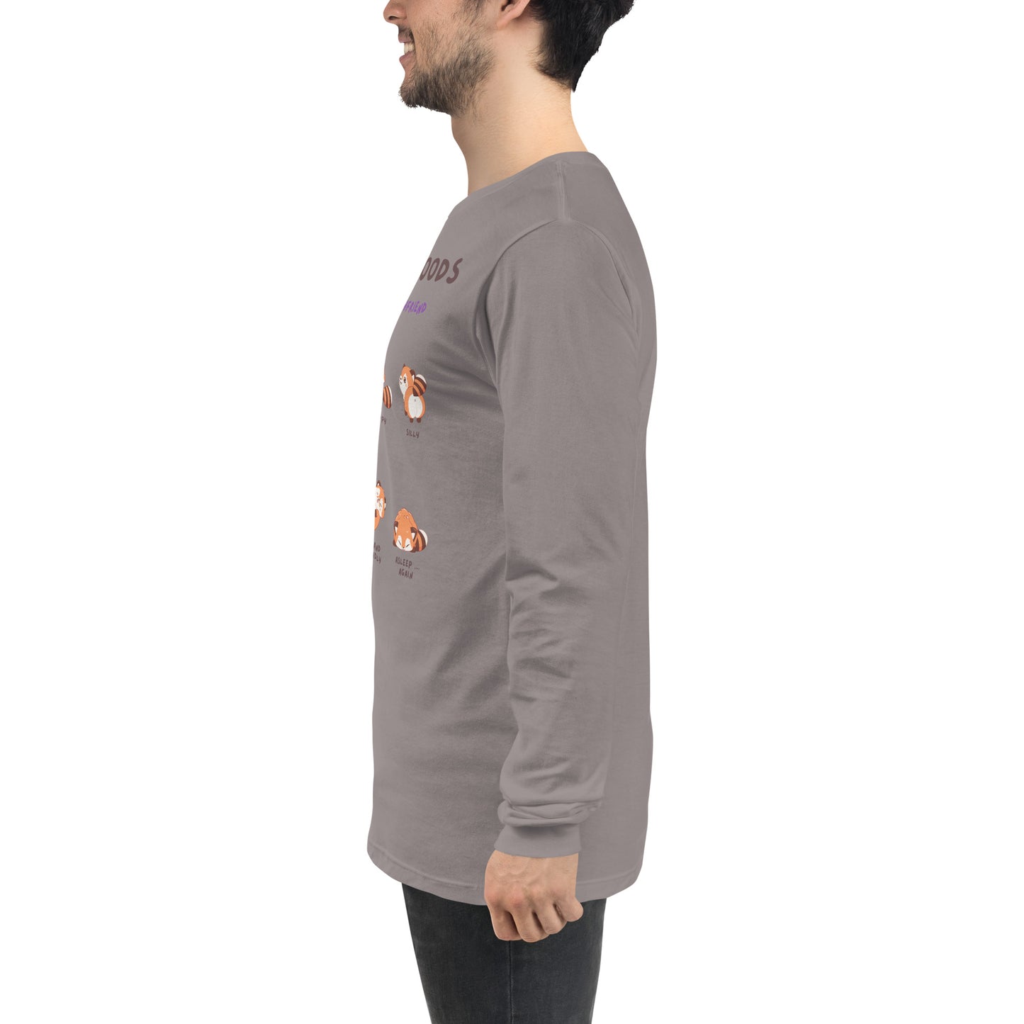 Mood Diary Long Sleeve Shirt - Left Placement image 75: Gold version, size XL with left-side angle of the My Daily Moods range.