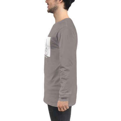 Ever After Long Sleeve Shirt - Left Placement by R.A. Apparel, image 75, left-side angle, Gold, size XL, left placement.