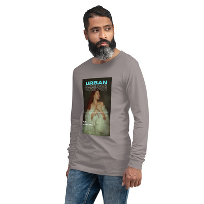 Urban Long Sleeve Shirt - Left Placement image 24: Maroon version, size 2XL with front view, left-side angle of the Urban range.
