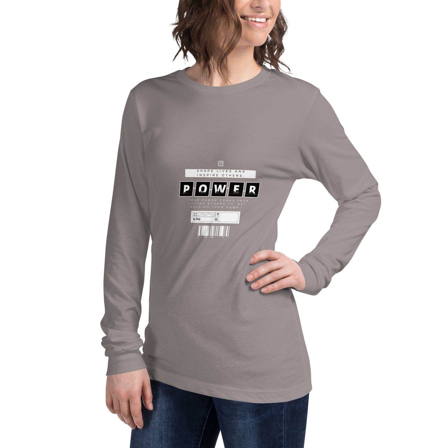 Impact Form Long Sleeve Shirt - Left Placement image 24: Maroon version, size 2XL with front view, left-side angle of the Shape Lives range.