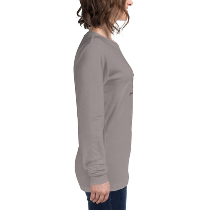 Image 77 of Athletic Heather Cute Haunt Long Sleeve Shirt - Left Placement, size S, with Too Cute to Spook artwork visible in right-side angle.