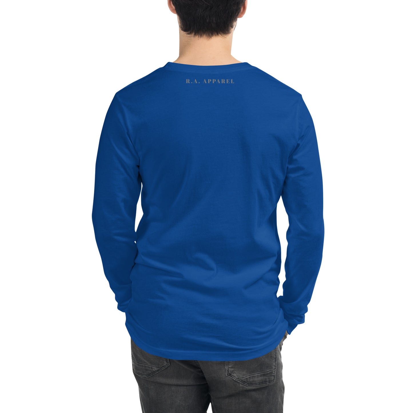 Image 26 of Heather Forest Noelle Long Sleeve Shirt - Left Placement, size S, with Merry Christmas artwork visible in back view.