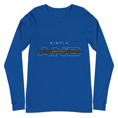Sweet Minimal Long Sleeve Shirt - Left Placement image 9: Black version, size M with front view of the Simple and Sweet range.