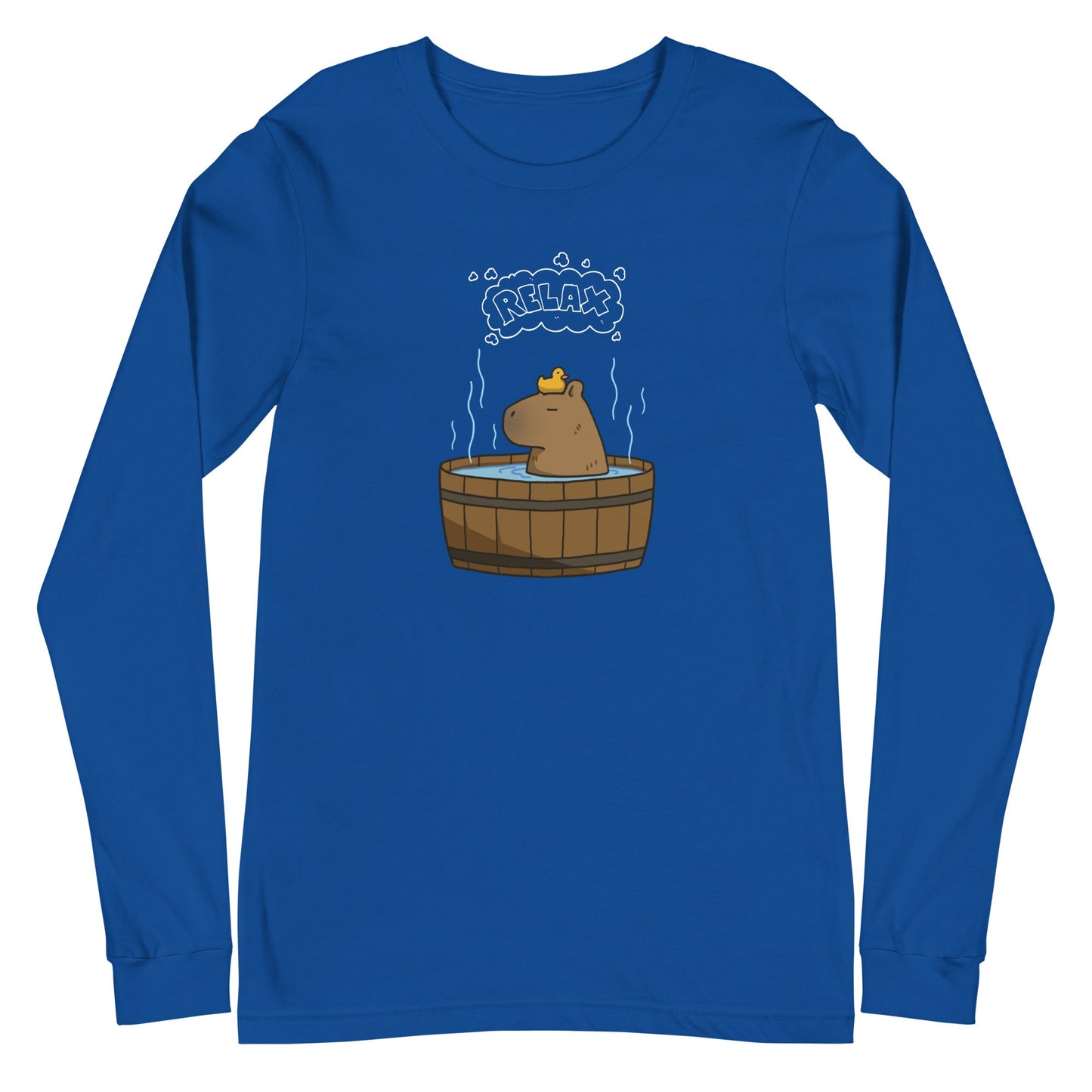 Slow Hour Long Sleeve Shirt - Left Placement by R.A. Apparel, image 8, front view, Black, size S, left placement.