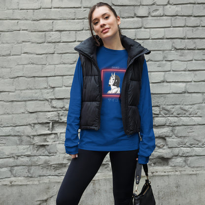 Image 40 of True Royal Saiko Long Sleeve Shirt - Left Placement, size L, with Saiko artwork visible in front view.