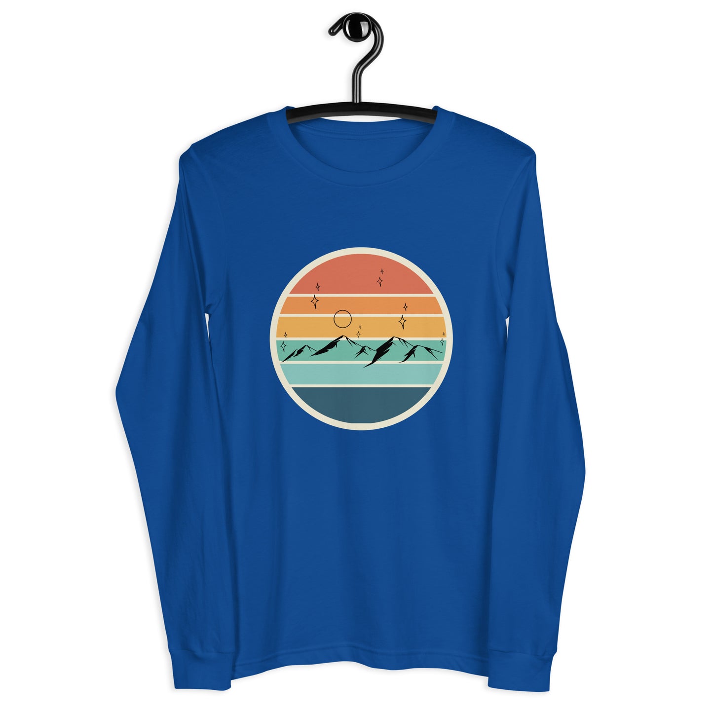 Summitline Long Sleeve Shirt - Left Placement by R.A. Apparel, image 27, front view, Red, size M, left placement.