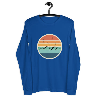 Summitline Long Sleeve Shirt - Left Placement by R.A. Apparel, image 27, front view, Red, size M, left placement.