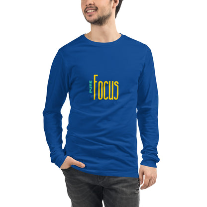 Focusline Long Sleeve Shirt - Left Placement by R.A. Apparel, image 25, front view, Red, size XS, left placement.