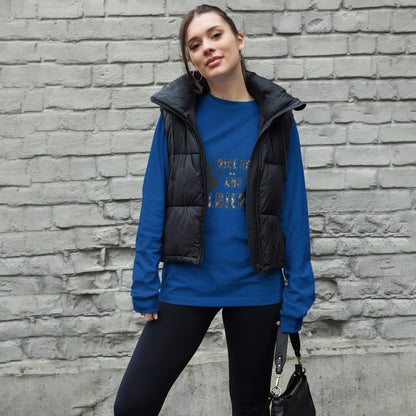 Fortitude Long Sleeve Shirt - Left Placement product image 37 in Heather Navy, size XS, with front view and left placement.