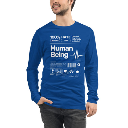 Human Form Long Sleeve Shirt - Left Placement product image 27 in Red, size M, with front view and left placement.