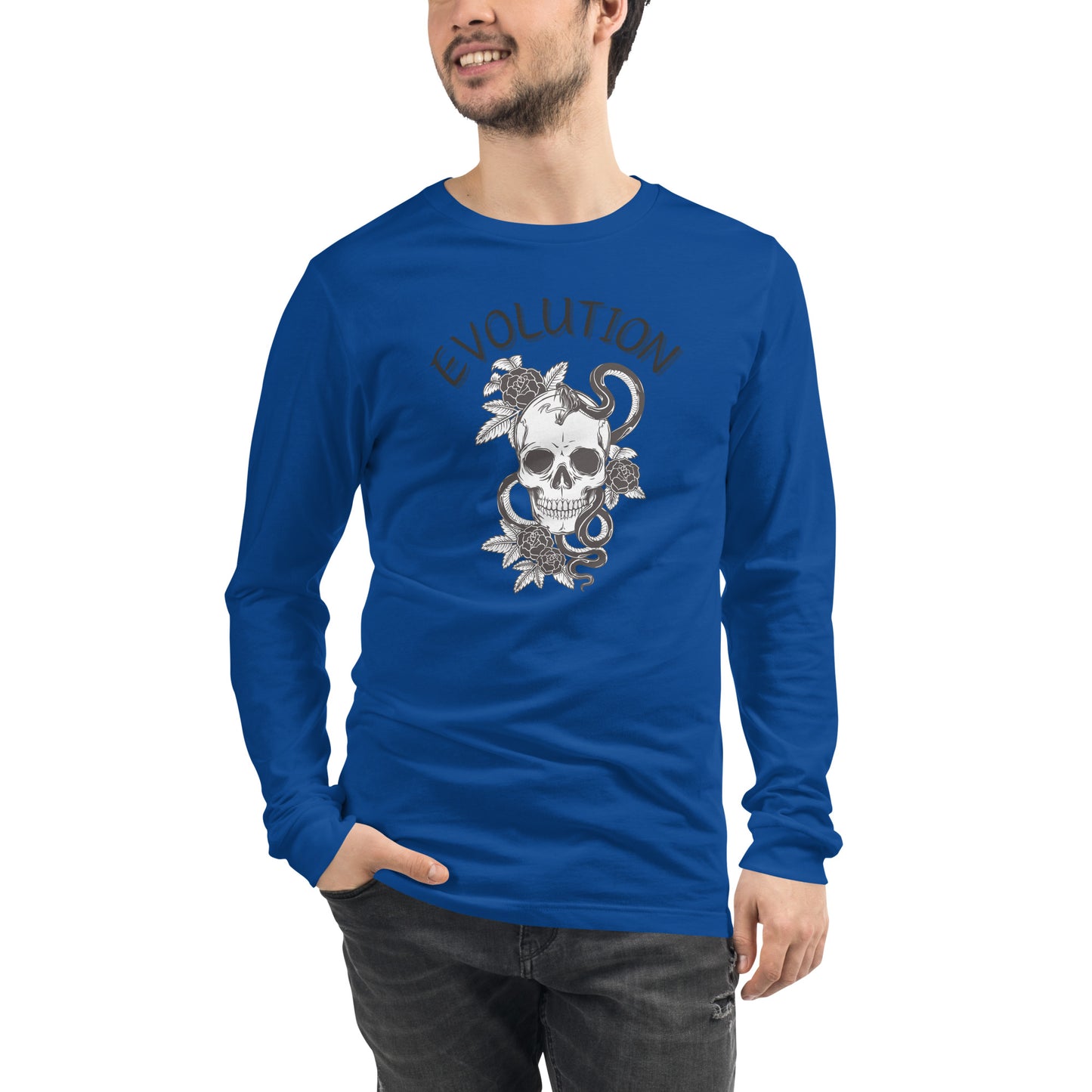 Evolution Long Sleeve Shirt - Left Placement image 79: selected colour version with front view of the Evolution range.