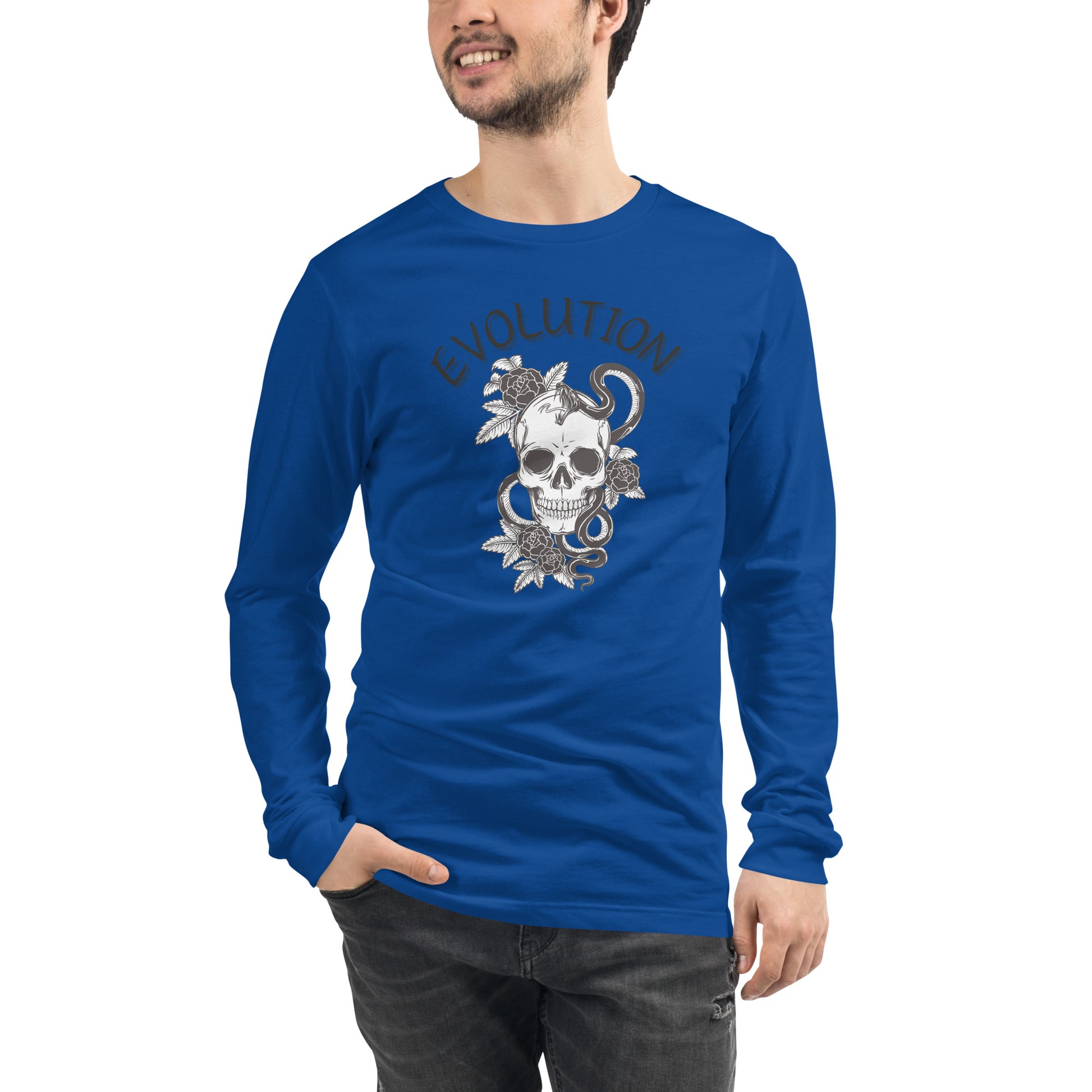 Evolution Long Sleeve Shirt - Left Placement image 79: selected colour version with front view of the Evolution range.
