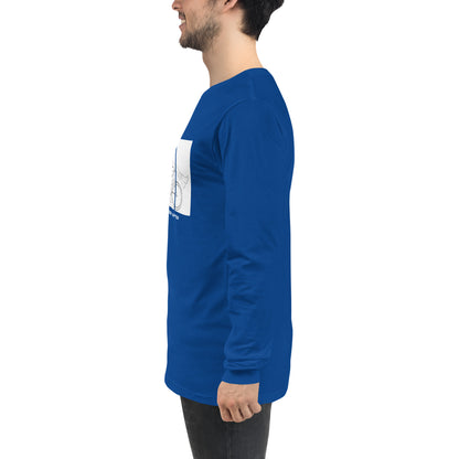 Ever After Long Sleeve Shirt - Left Placement by R.A. Apparel, image 87, left-side angle, White, size S, left placement.