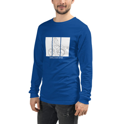 Ever After Long Sleeve Shirt - Left Placement by R.A. Apparel, image 89, front view, left-side angle, White, size L, left placement.