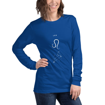 Solmane Long Sleeve Shirt - Left Placement image 56: Heather Deep Teal version, size S with front view, right-side angle of the Leo range.
