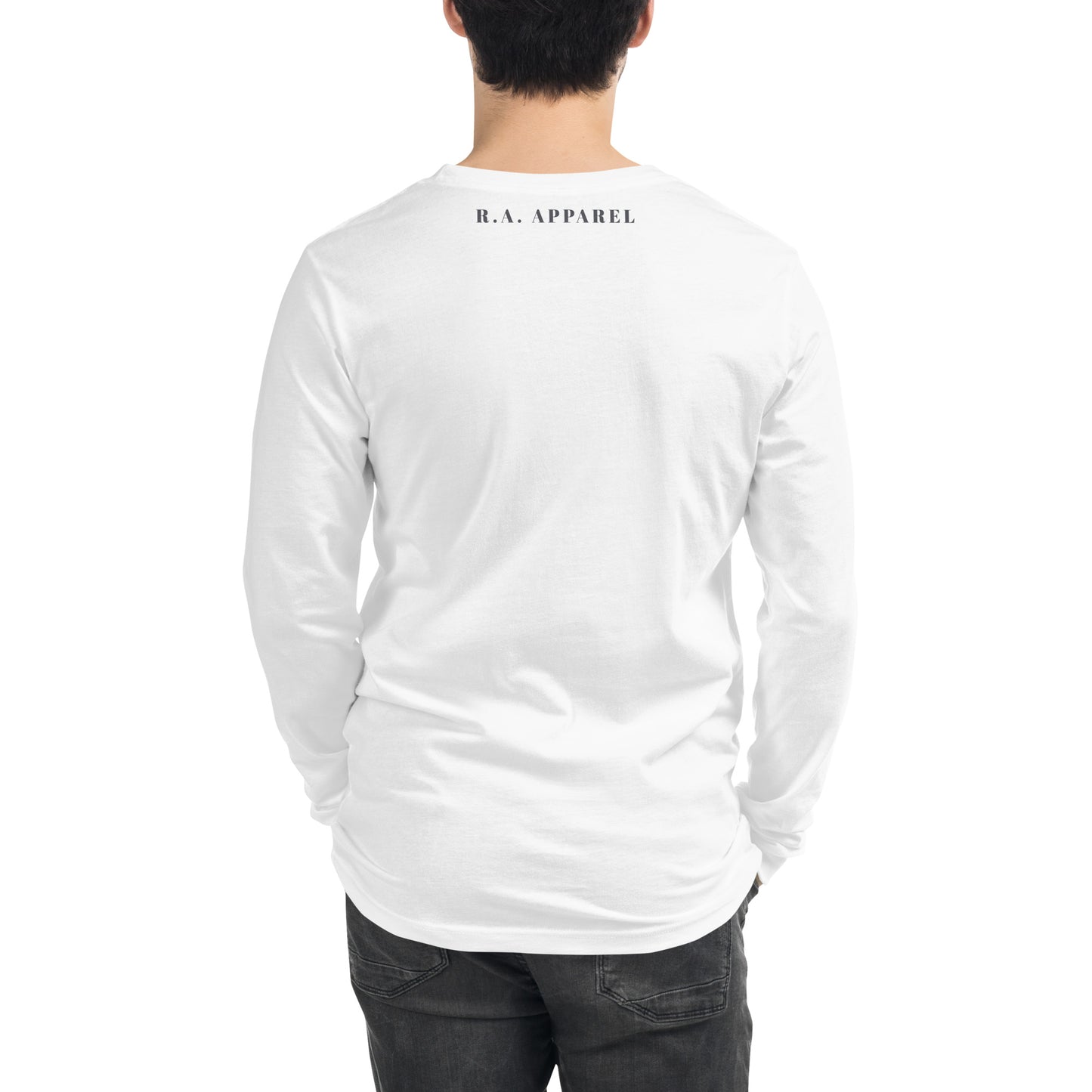 Image 92 of selected colour Avenor Long Sleeve Shirt, with The View Awaits artwork visible in back view.