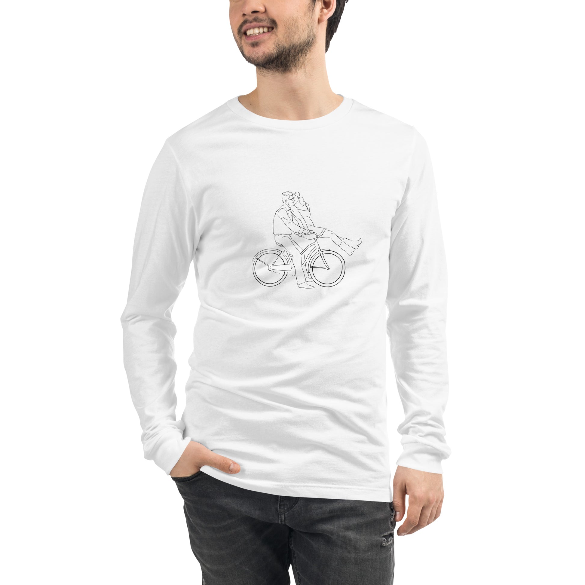 Ever After Long Sleeve Shirt - Left Placement image 37 in True Royal, size S, showing front view for the Happily Ever After design.