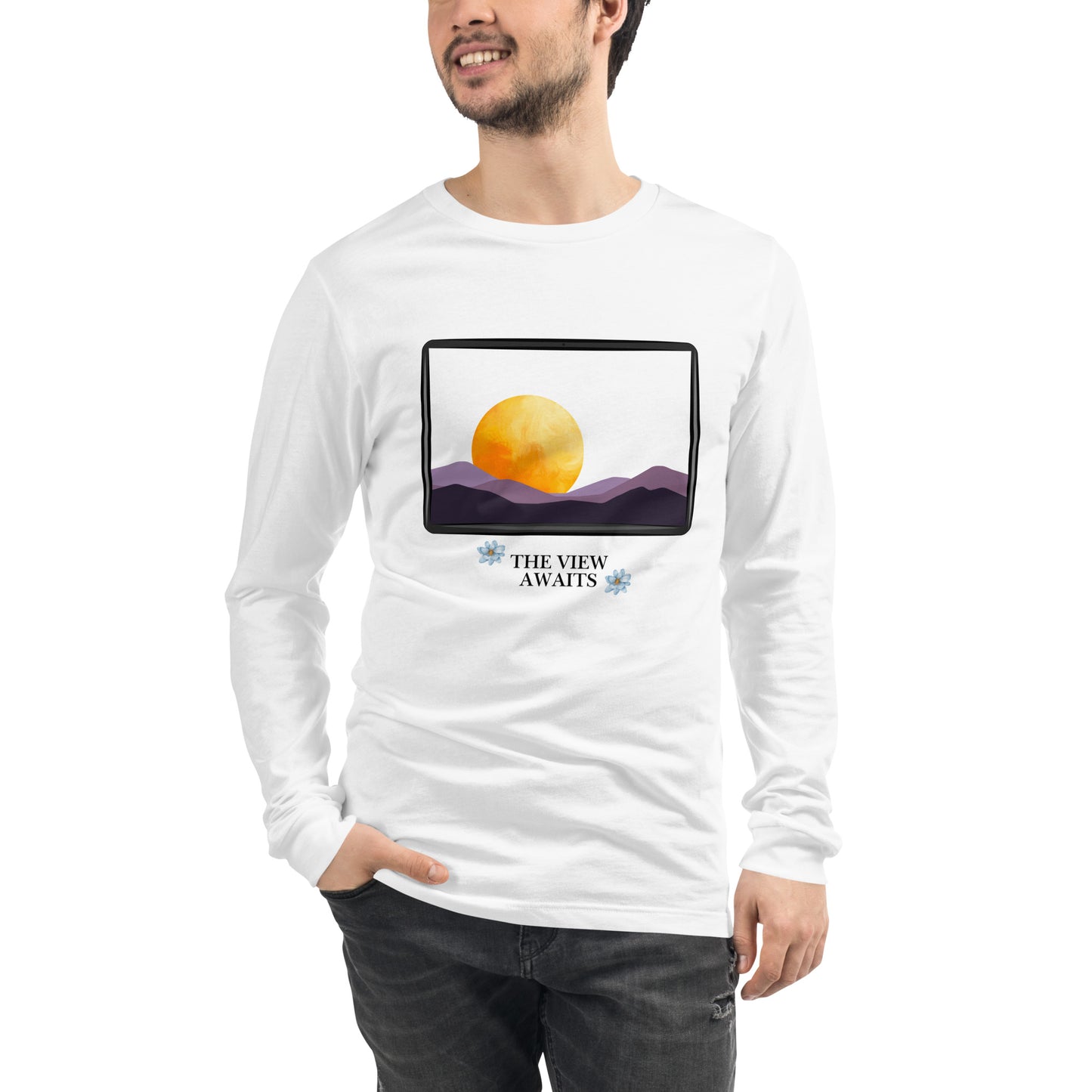 Avenor Long Sleeve Shirt by R.A. Apparel, image 91, front view, selected colour, design placement.