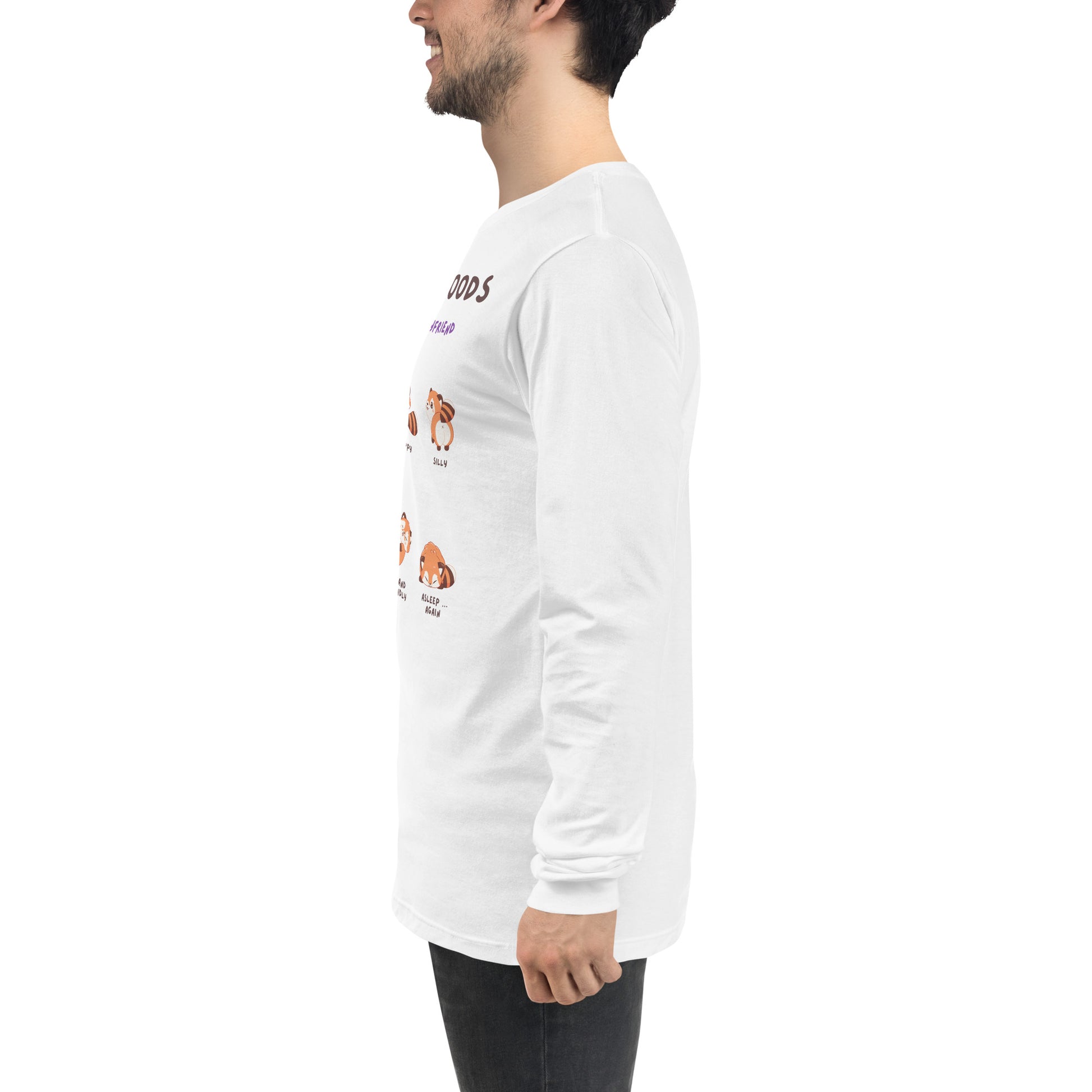Mood Diary Long Sleeve Shirt - Left Placement product image 39 in True Royal, size L, with left-side angle and left placement.