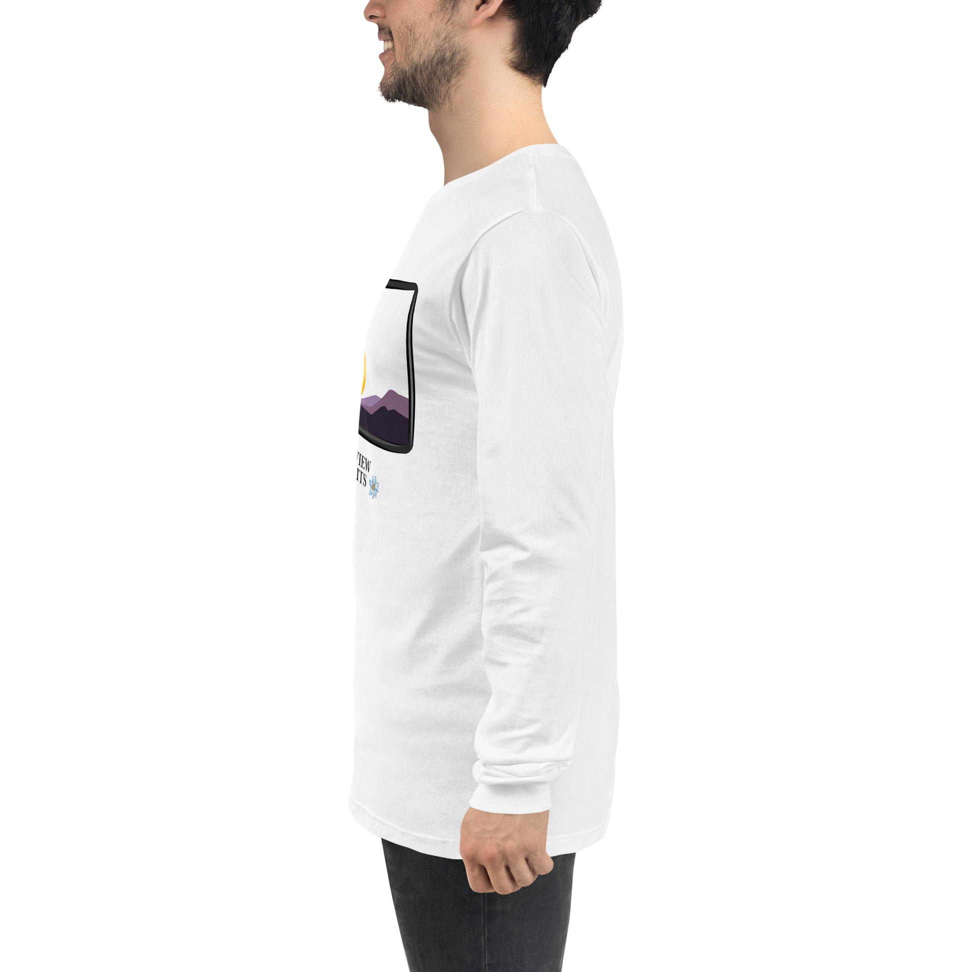 Avenor Long Sleeve Shirt image 93 in selected colour, showing left-side angle for the The View Awaits design.