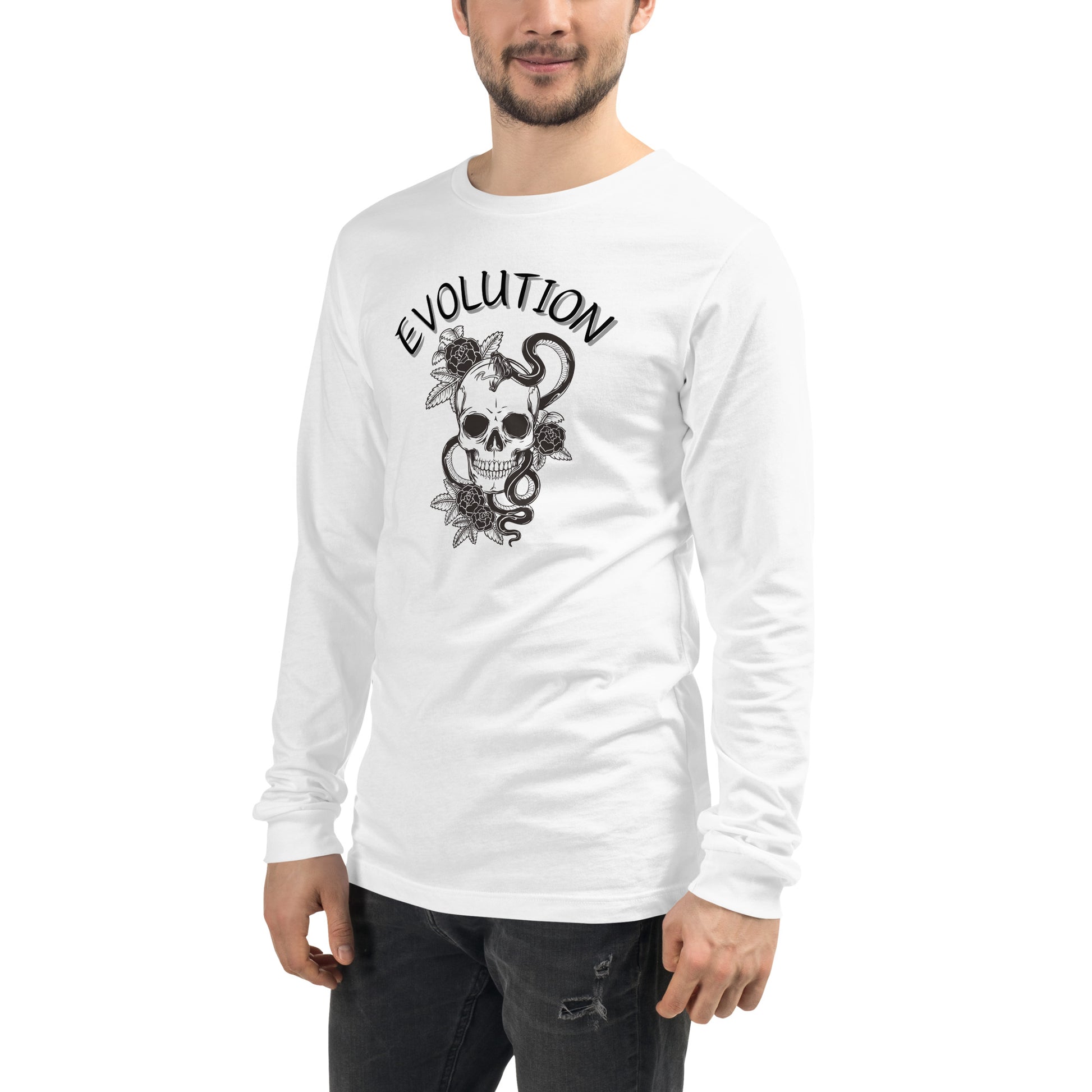 Evolution Long Sleeve Shirt - Left Placement image 41: Heather Deep Teal version, size XS with front view, left-side angle of the Evolution range.