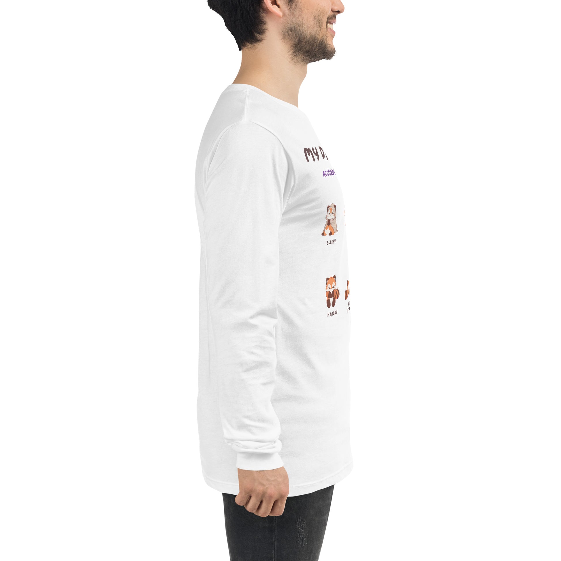 Image 40 of True Royal Mood Diary Long Sleeve Shirt - Left Placement, size XL, with My Daily Moods artwork visible in right-side angle.