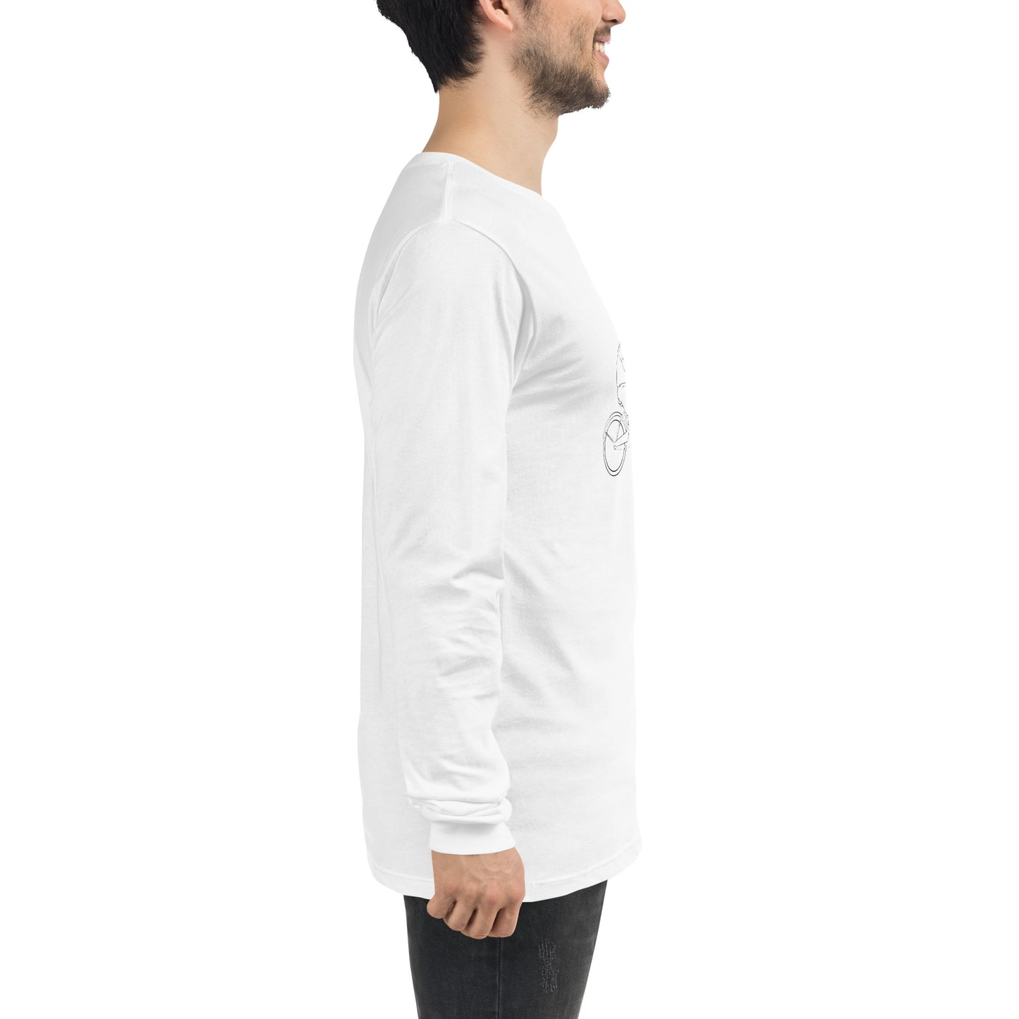 Image 40 of True Royal Ever After Long Sleeve Shirt - Left Placement, size XL, with Happily Ever After artwork visible in right-side angle.