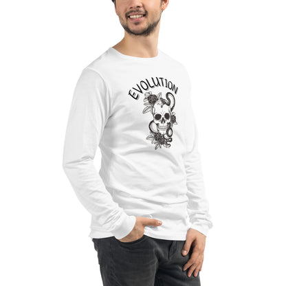 Evolution Long Sleeve Shirt - Left Placement product image 42 in Heather Deep Teal, size S, with front view, right-side angle and left placement.