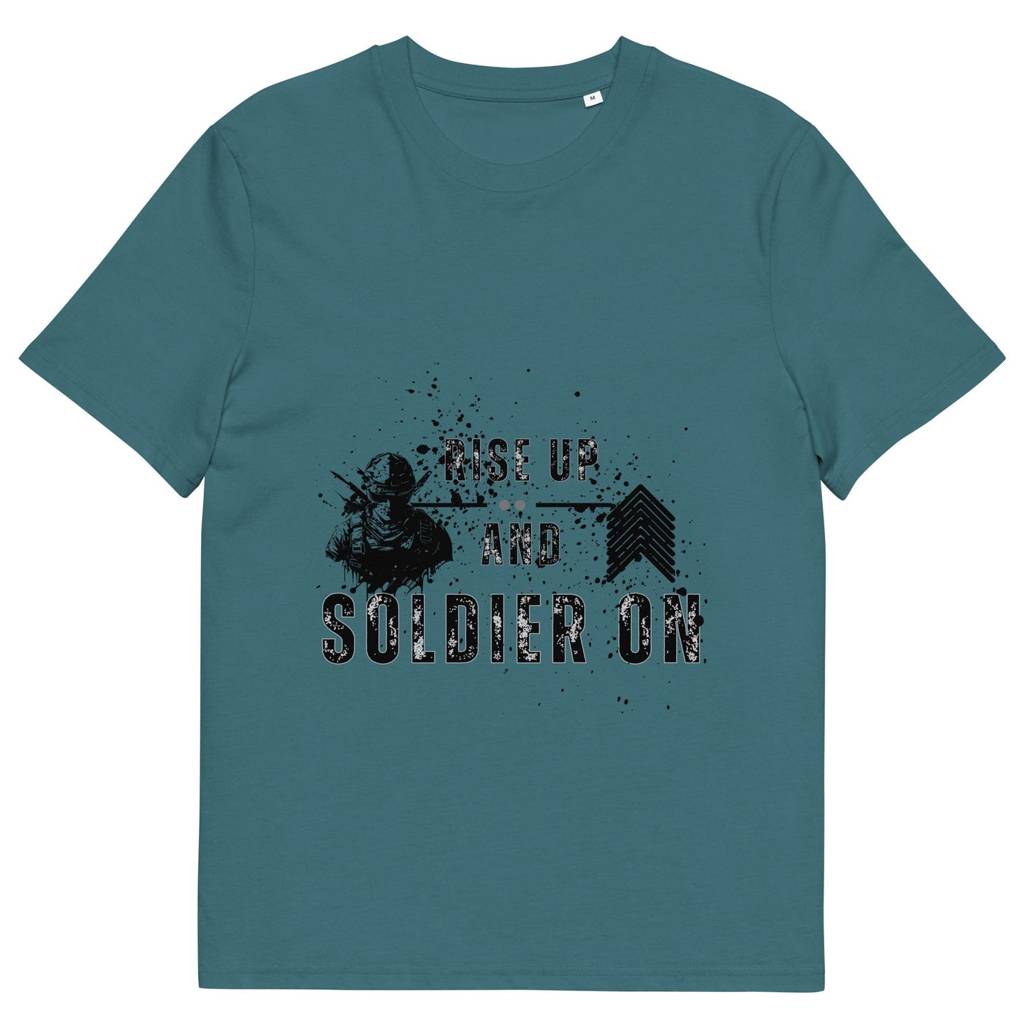 Fortitude T-Shirt - Left Placement 1 image 4 in Burgundy, size XL, showing front view for the Soldier On design.