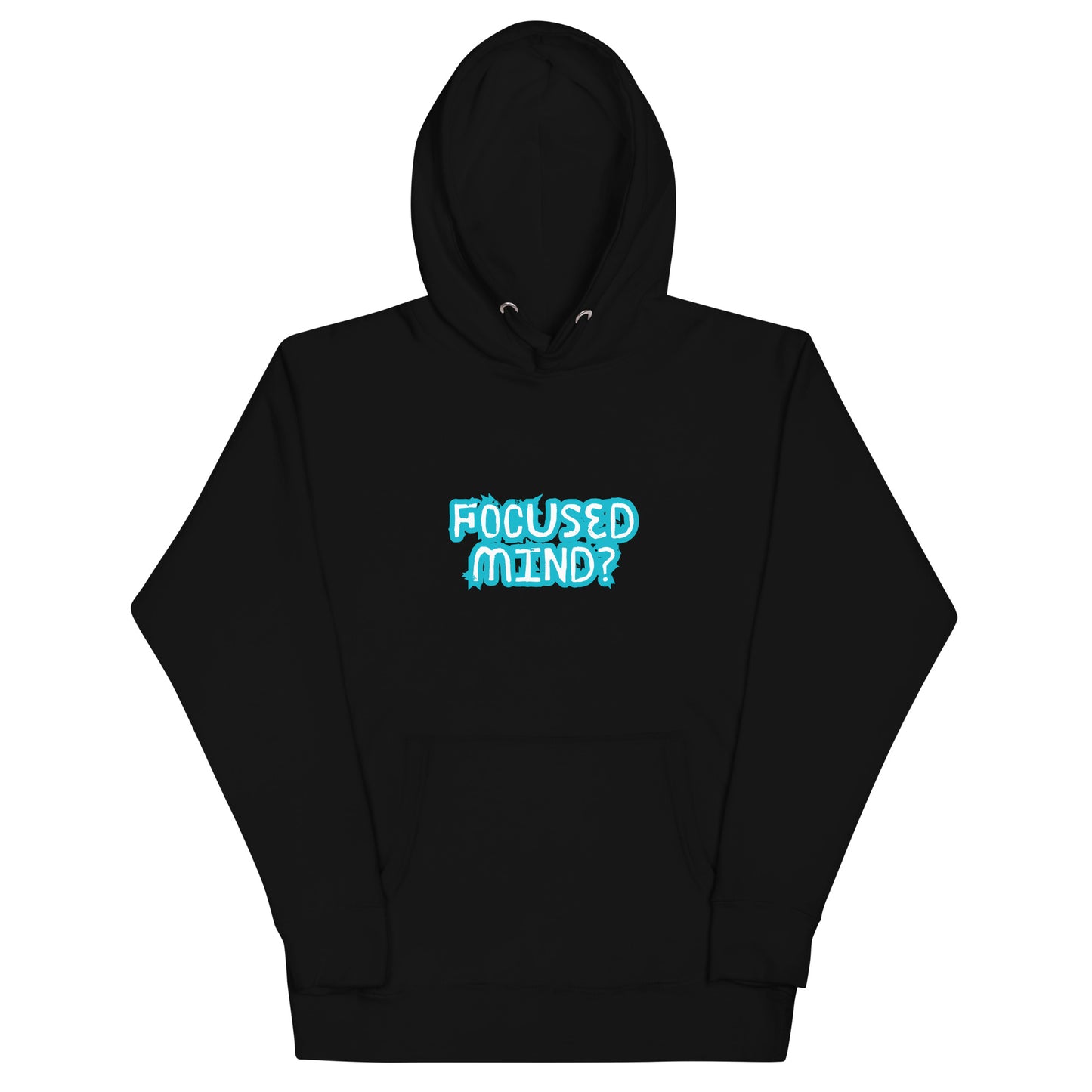 Mindstate Hoodie - Left Placement by R.A. Apparel, image 1, front view, Black, size S, left placement.