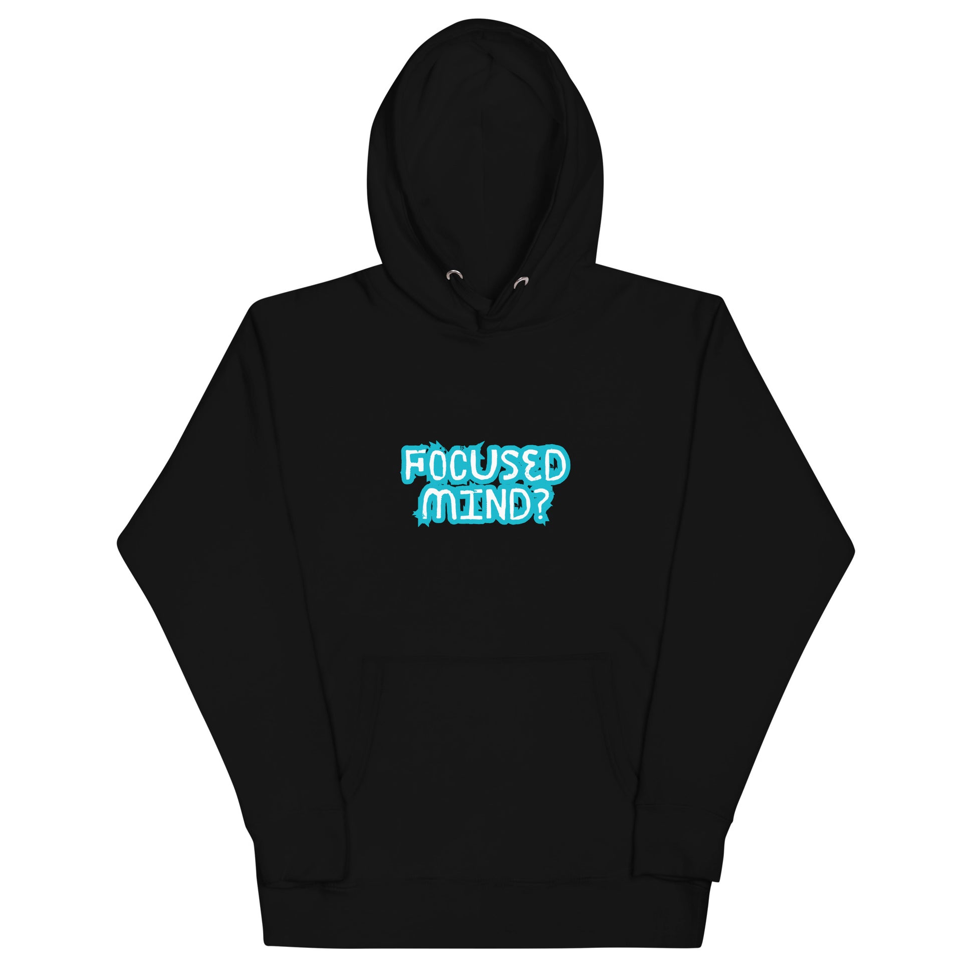 Mindstate Hoodie - Left Placement by R.A. Apparel, image 1, front view, Black, size S, left placement.