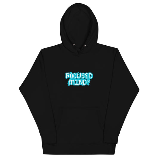 Mindstate Hoodie - Left Placement by R.A. Apparel, image 1, front view, Black, size S, left placement.