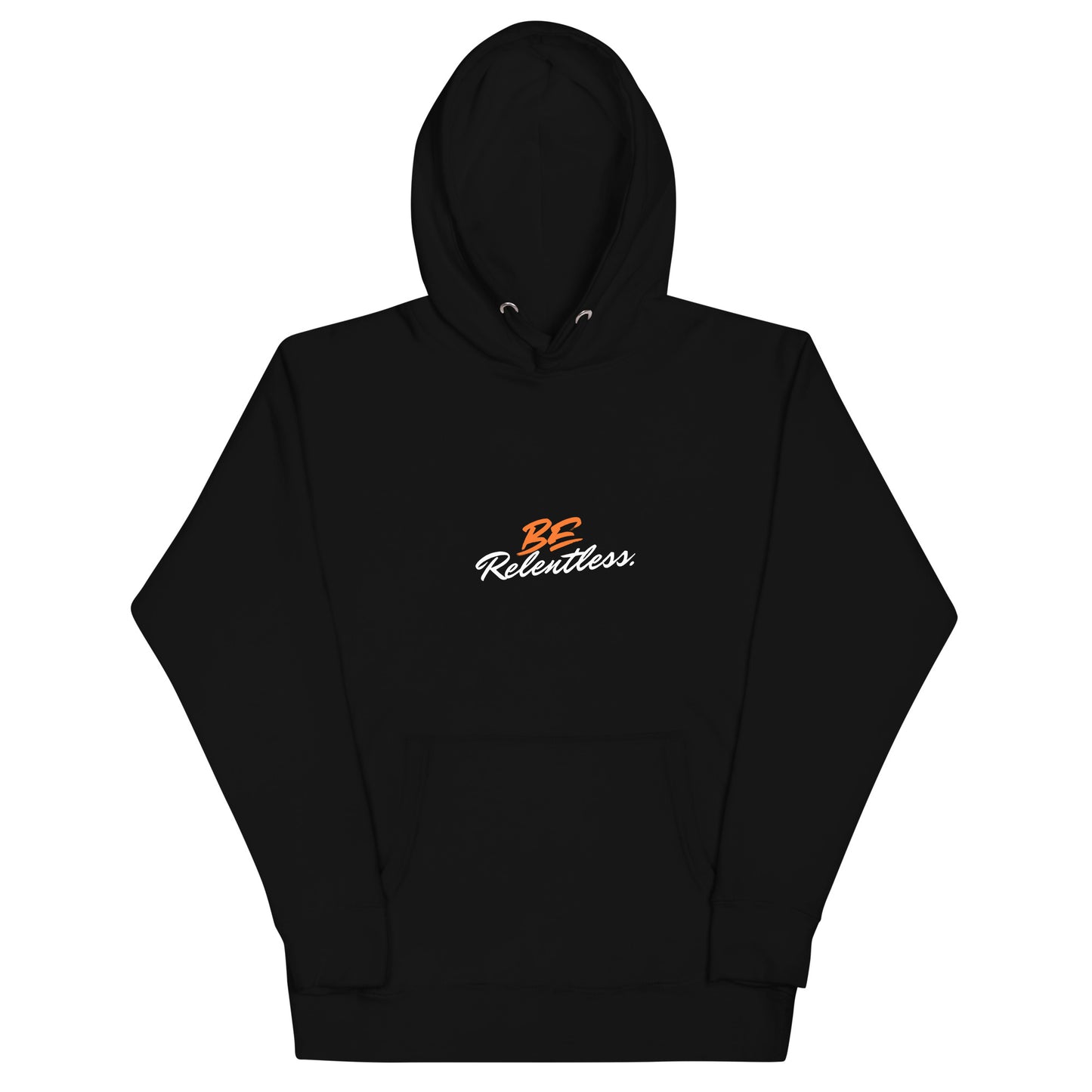 Relentless Hoodie - Left Placement by R.A. Apparel, image 1, front view, Black, size S, left placement.