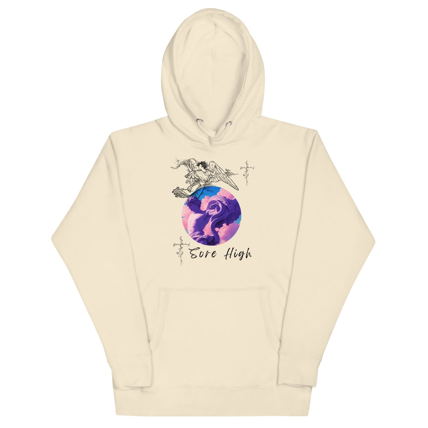 Skyborne Hoodie - Left Placement product image 13 in Maroon, size S, with front view and left placement.