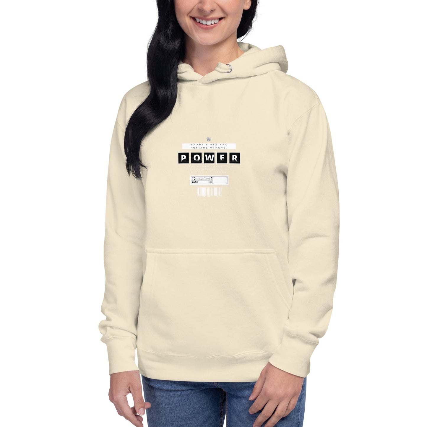 Image 14 of Maroon Impact Form Hoodie - Left Placement, size M, with Shape Lives artwork visible in front view.