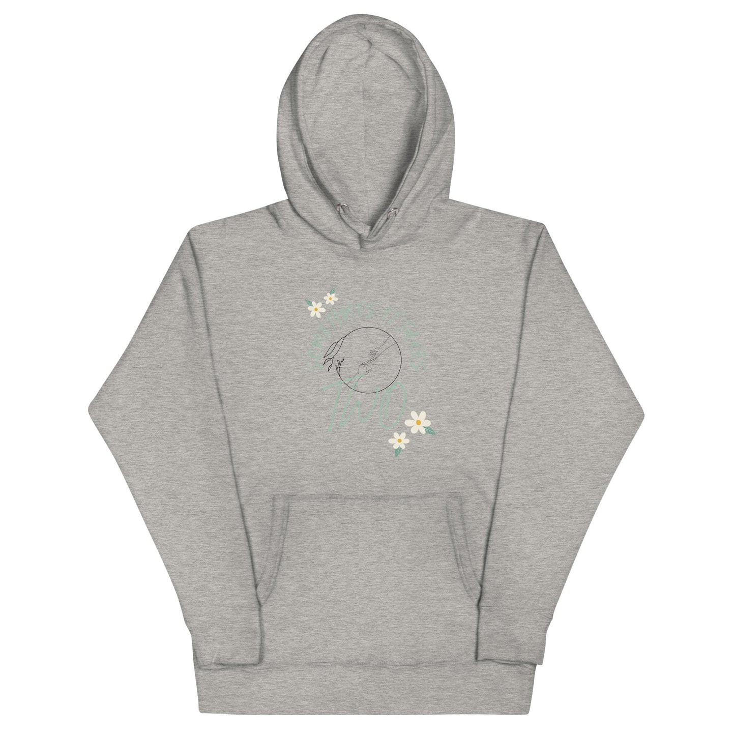 Duet Hoodie - Left Placement by R.A. Apparel, image 11, front view, Navy Blazer, size 2XL, left placement.