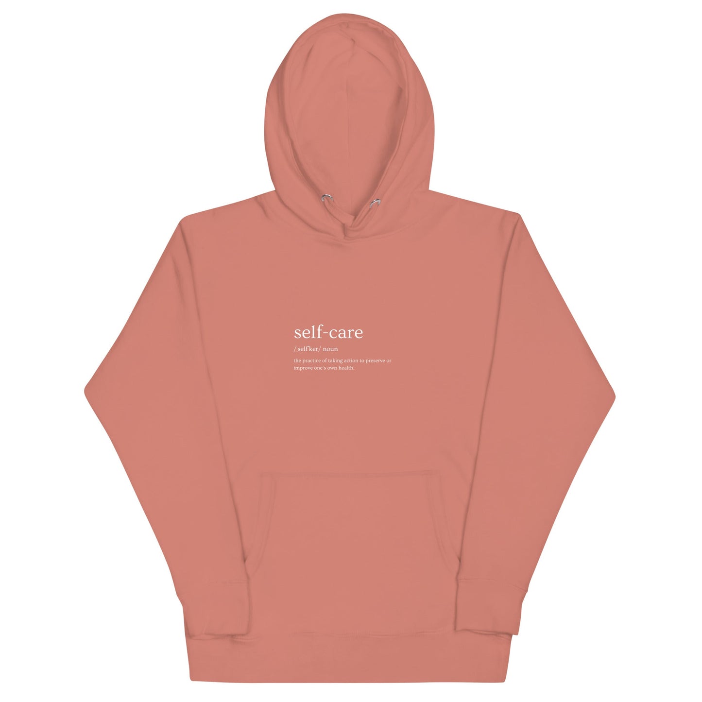 Self Ritual Hoodie - Left Placement image 11 in Navy Blazer, size 2XL, showing front view for the Self Care design.