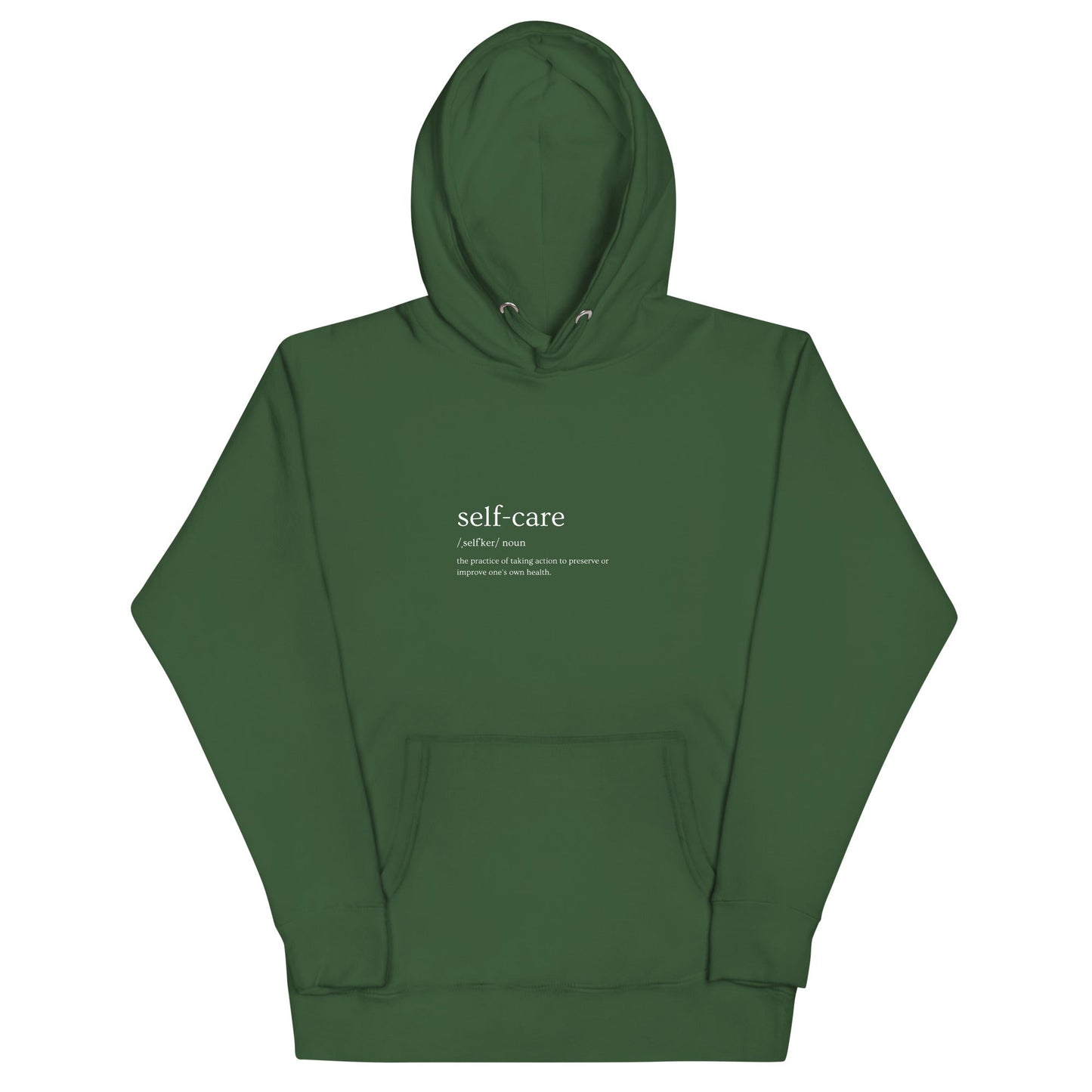 Self Ritual Hoodie - Left Placement by R.A. Apparel, image 8, front view, Navy Blazer, size M, left placement.