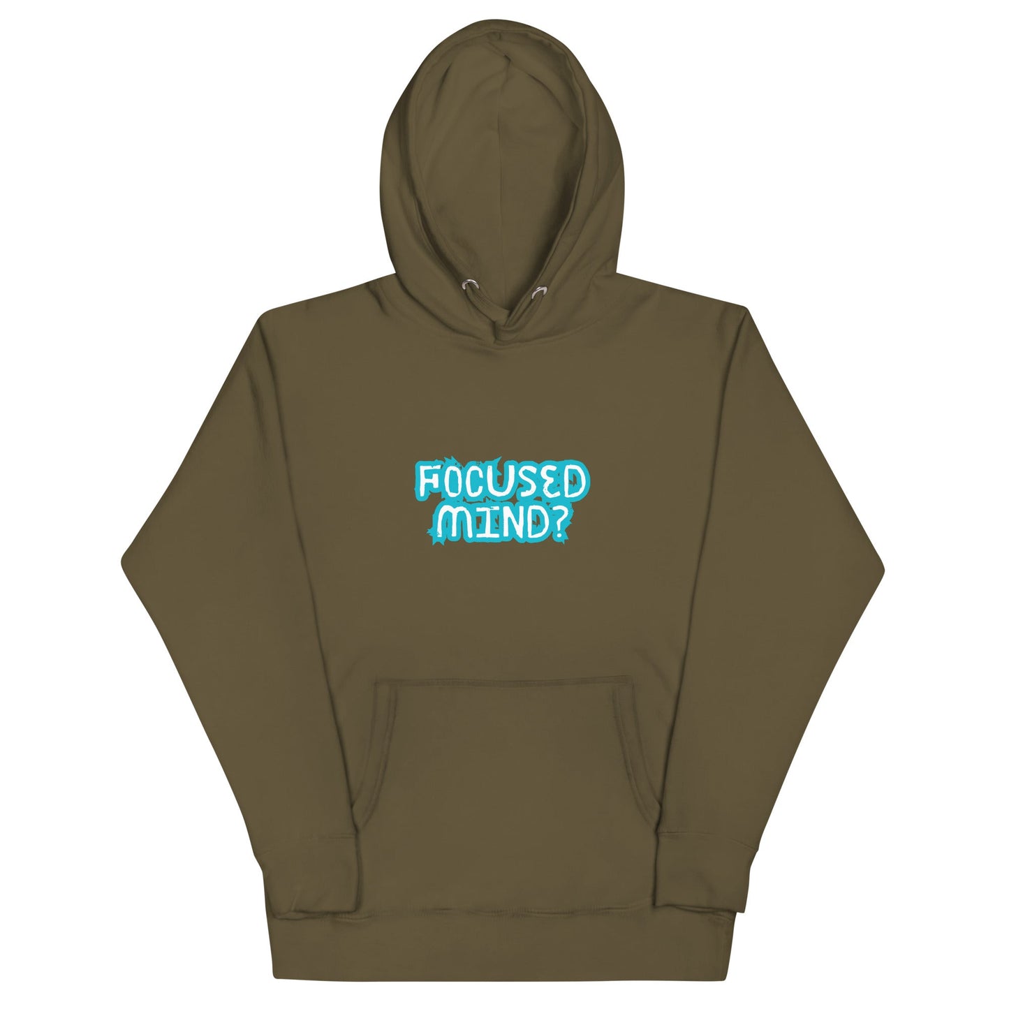 Image 9 of Navy Blazer Mindstate Hoodie - Left Placement, size L, with Focused Mind artwork visible in front view.