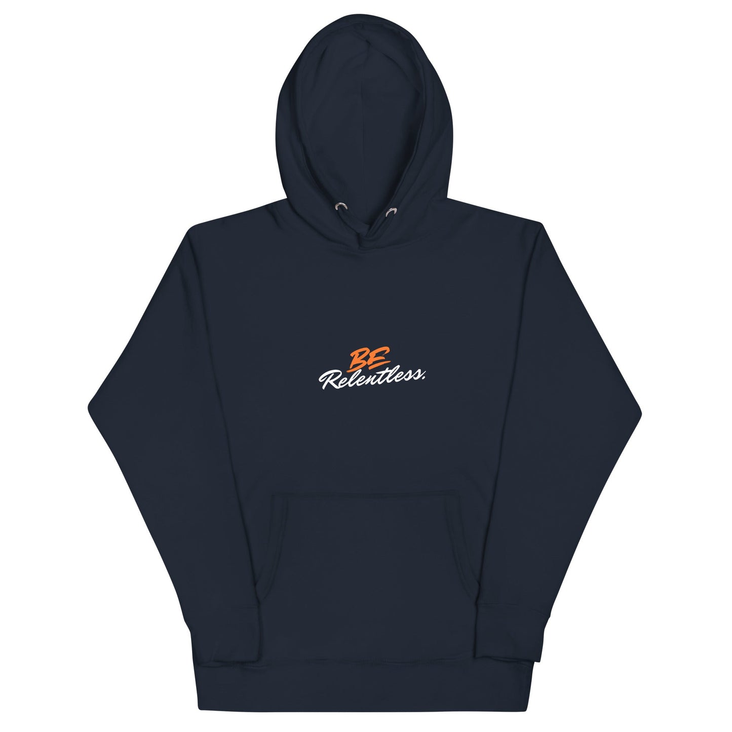 Relentless Hoodie - Left Placement by R.A. Apparel, image 2, front view, Black, size M, left placement.