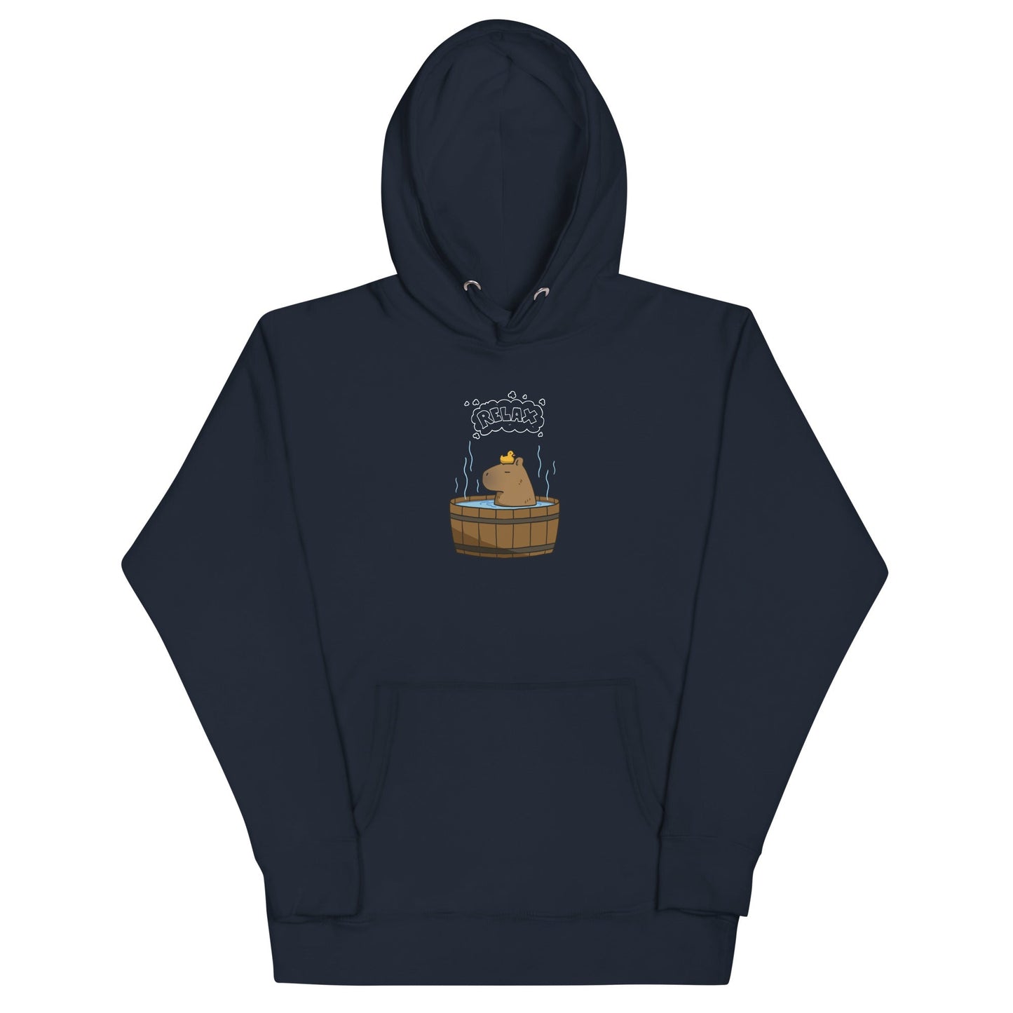 Slow Hour Hoodie - Left Placement product image 2 in Black, size M, with front view and left placement.